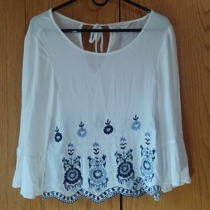 Aeropostale Embroidered Blouse